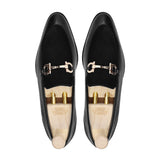 Kasper - Men's Black Calf Leather and Kid Suede Loafer
