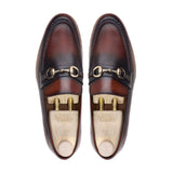 Carey - Men's Burnished Brown Calf Leather Loafer