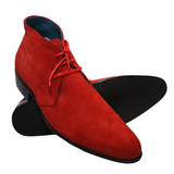 Red Suede  Men & Women’s Custom Chukka Lace-Up Boots