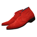 Red Suede  Men & Women’s Custom Chukka Lace-Up Boots