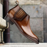 Bespoke Burgundy Chelsea Boots Handmade Luxury for Men