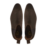 Aalst - Men's Dark Brown Kid Suede Chelsea Boot