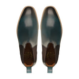 Arlen - Men's Turquoise Patina Calf Leather Chelsea Boot