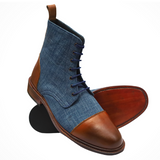 Handmade  Men’s Leather Boots  Premium Tailor-Made Footwear