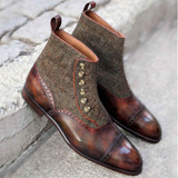 Brown Brogue Ankle Boots  Handmade Gentleman’s Dress Boots