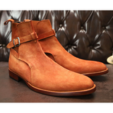 Suede Monk Strap Boots Premium Dress Boots for Men & Women