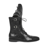 Handmade Double Monk Strap Leather Formal Boots