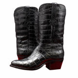 Custom Black Alligator Cowboy Boots Handcrafted Luxury